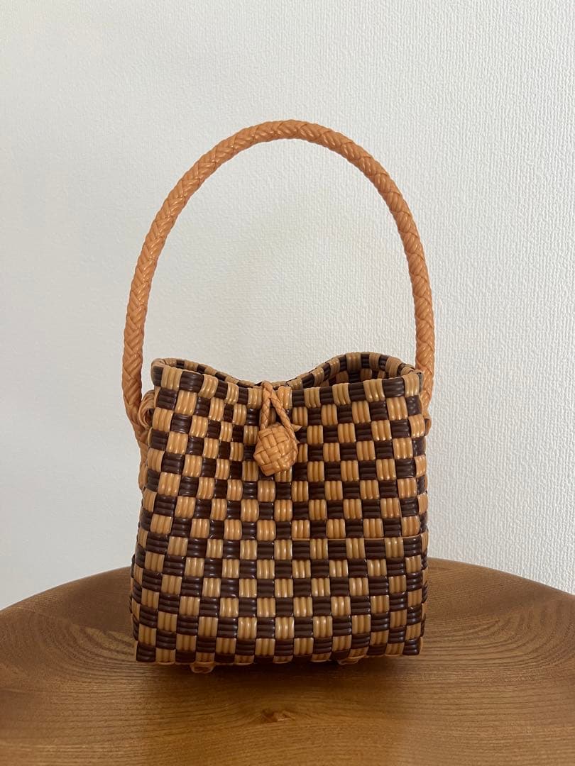かごバッグ mekearisa BEBE Caramel Mocha