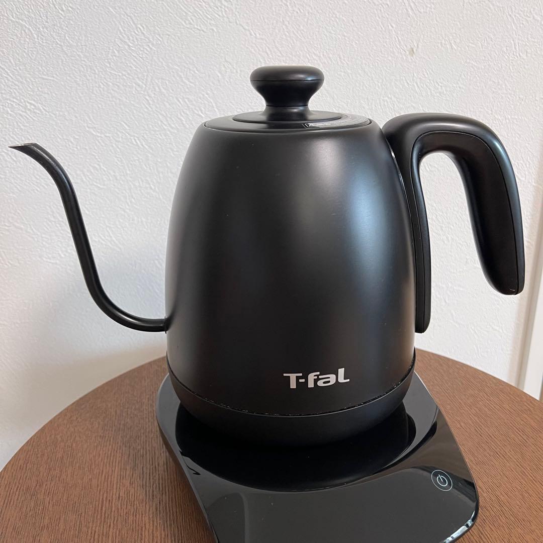 T-fal ブラック 電気ケトル　カフェコントロール　1L KO9238JP