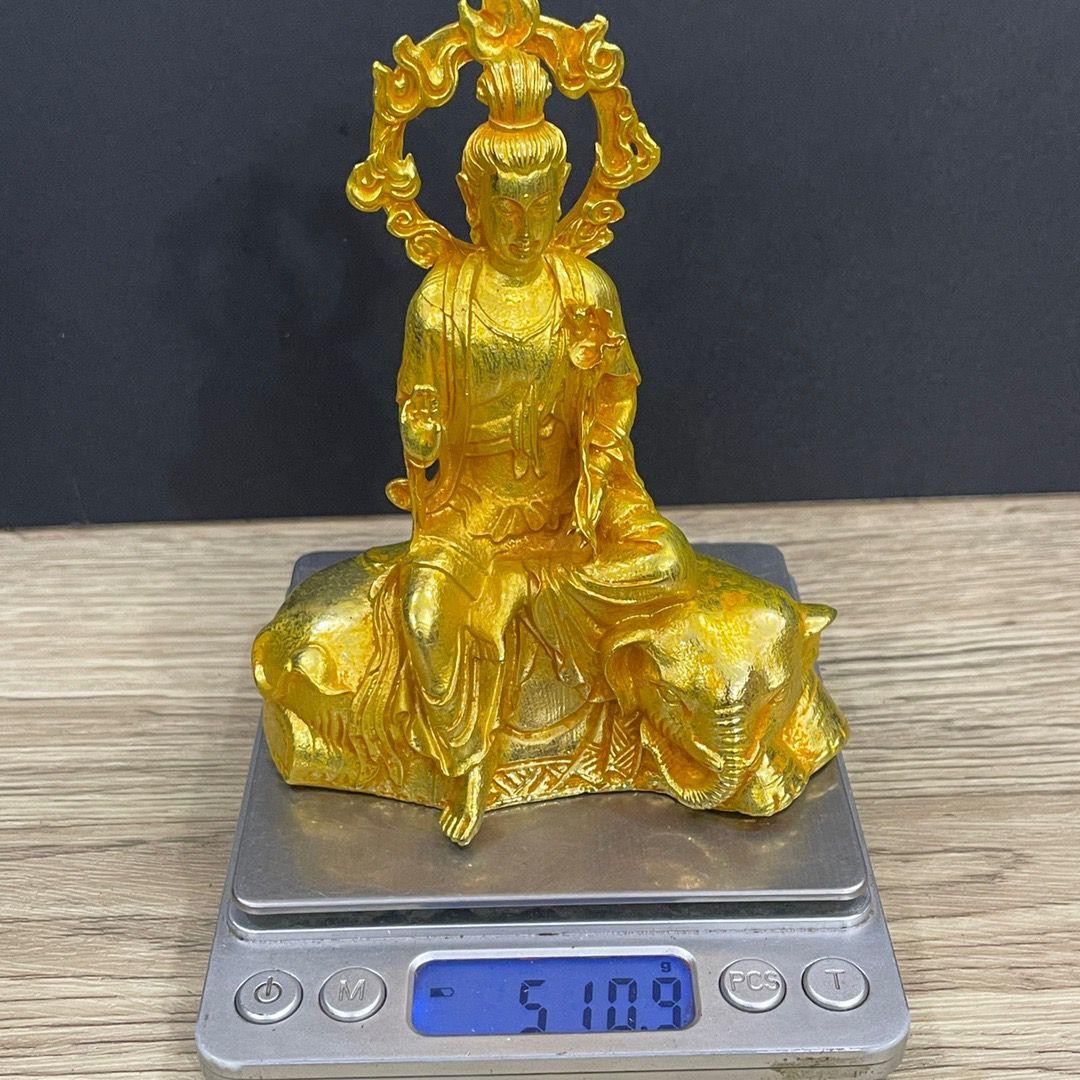 仏教美術 中国 仏像 自在観音 小仏像 銅製 銅器