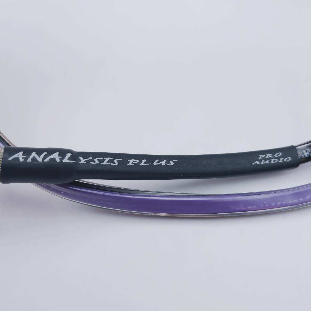 Analysis Plus CLEAR OVAL L字 スピーカーケーブル 1m