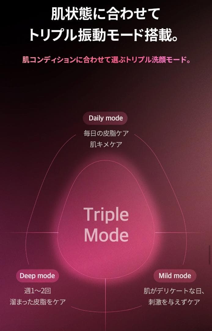 新品未使用メディキューブ振動リフトクレンザーヘッド単品ピンク