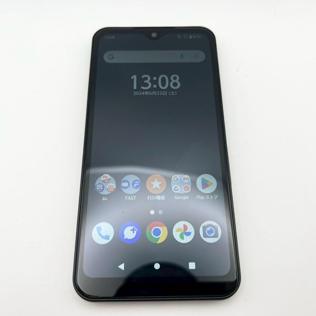 【動作品】arrows FCG01 ブラック au Android13 スマホ