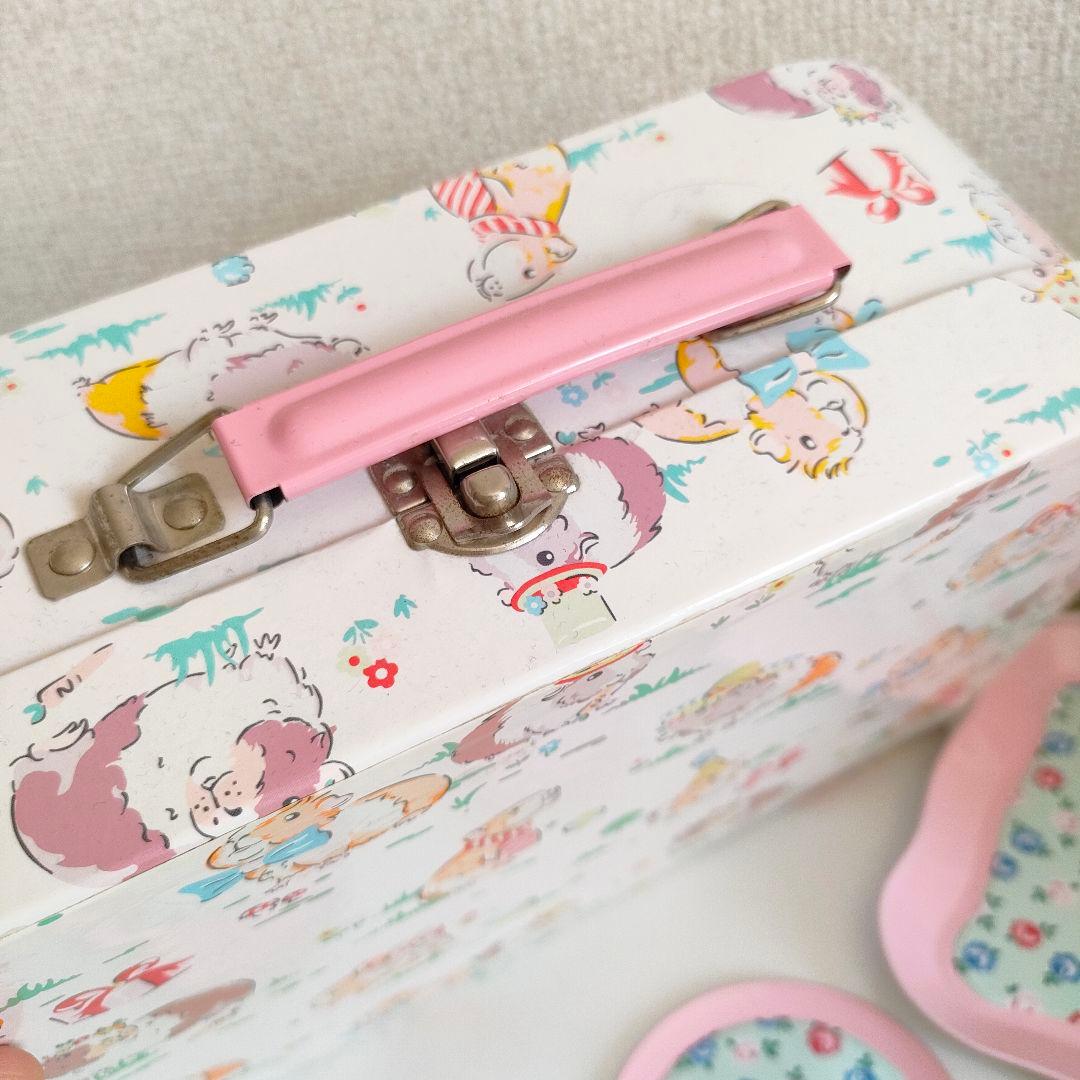 キャスキッドソン　ヴィンテージ　レトロ　ティーセット　ままごと　ローズ