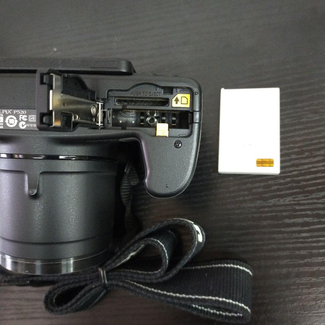 モ49【通電確認済み】Nikon COOLPIX P520 充電器　バッテリー付