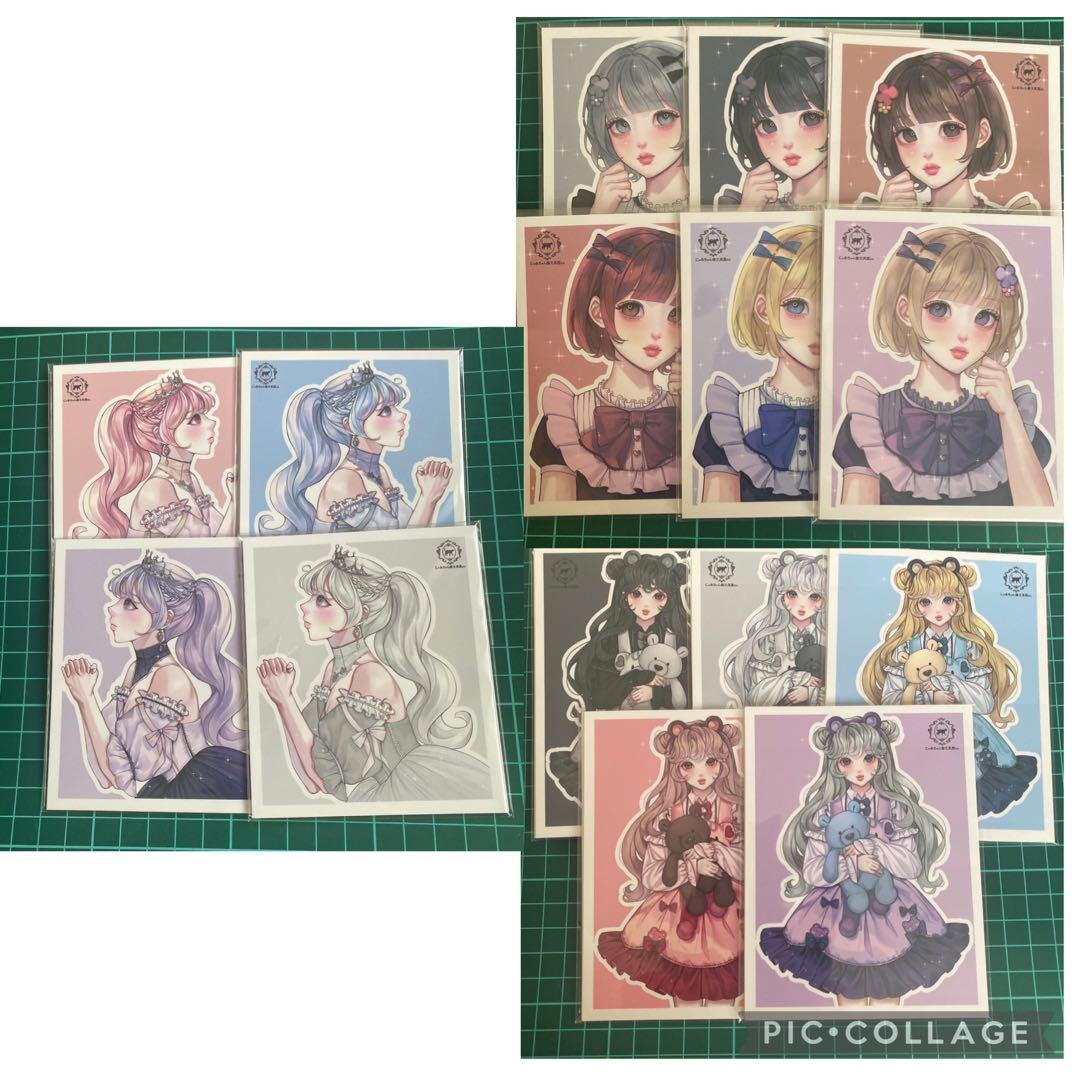 女の子ステッカー ♡ ペアステッカー ♡ 人物ステッカー ♡ おすそ分け