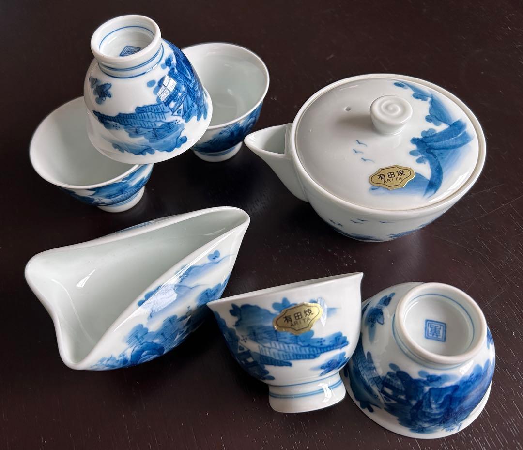 新品未使用　有田焼　煎茶　 茶器セット　角萬　畑萬造