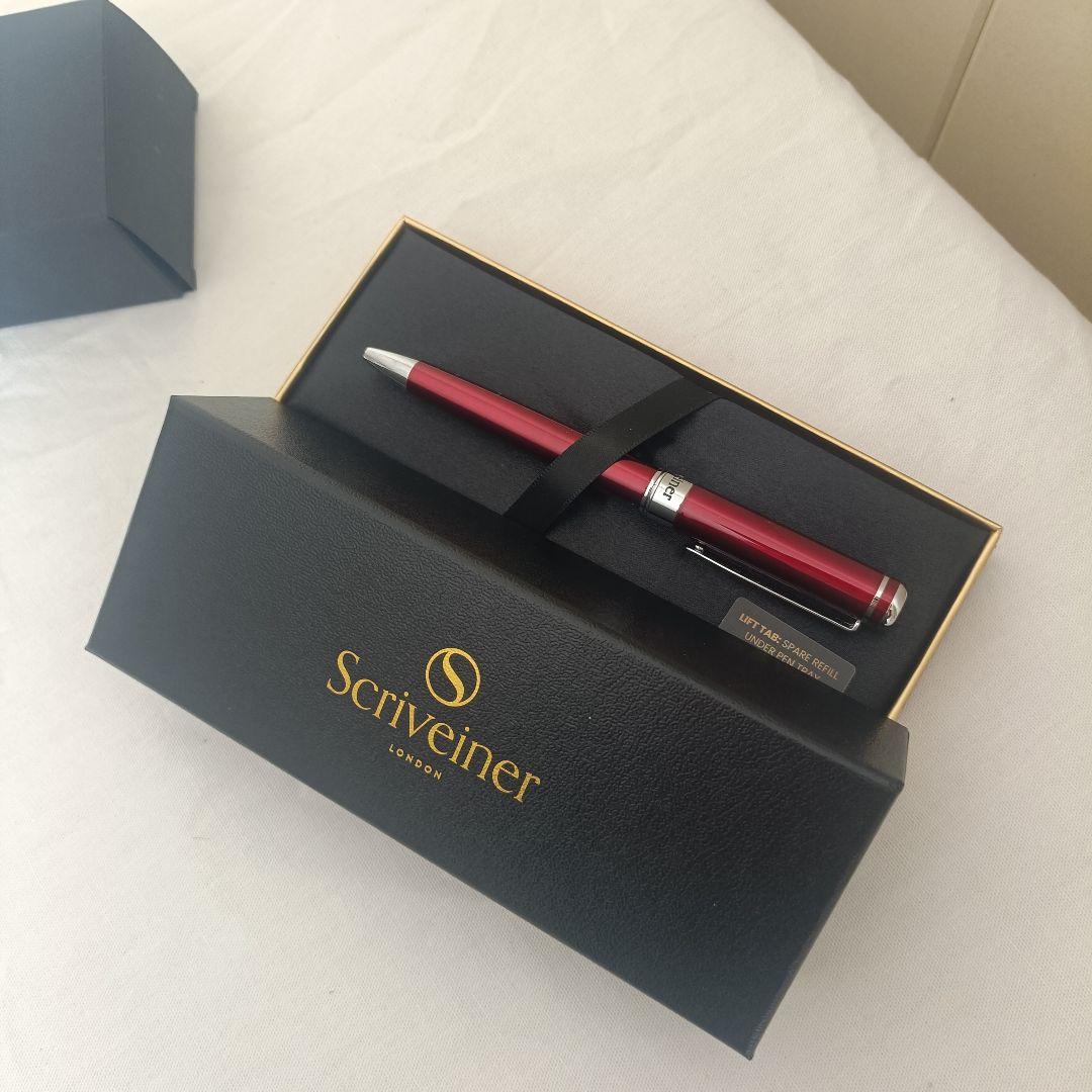 新品Scriveiner Deep Crimson Ballpoint Pen