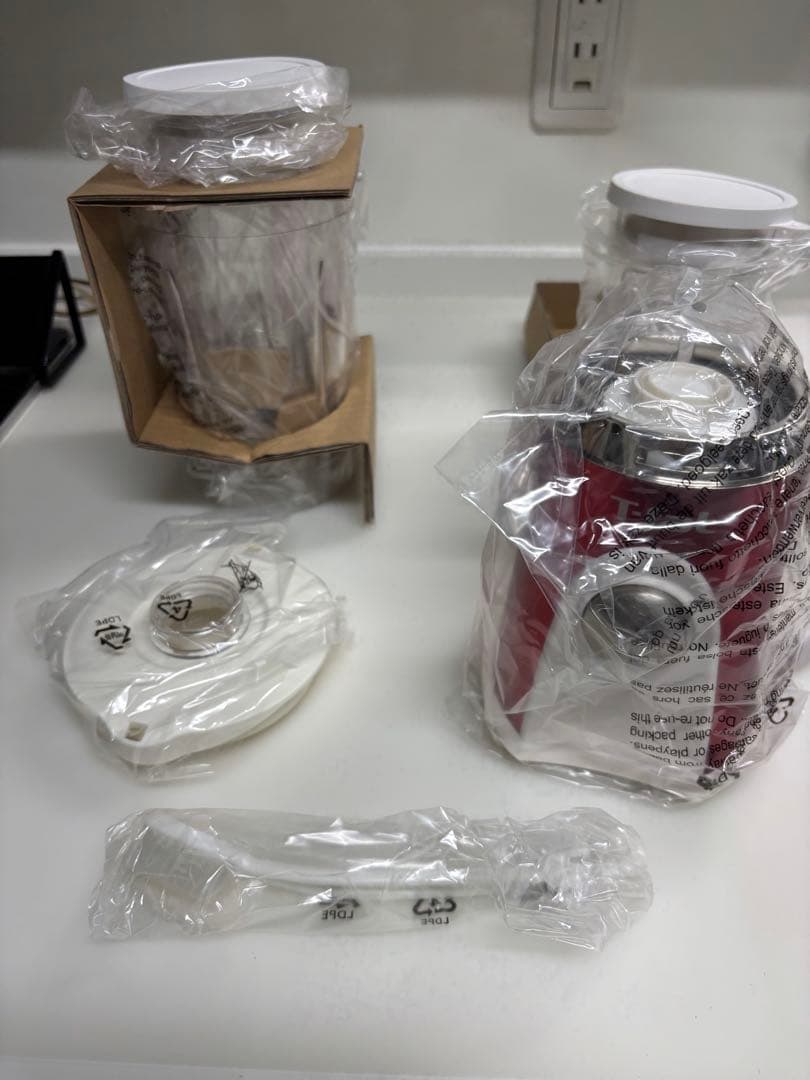 新品未使用品　ティファール　ミキサー　赤　T-fal Mini Multi