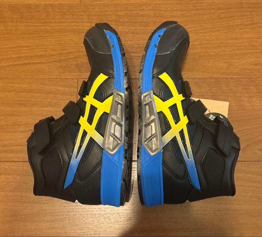 【新品未使用】asicsアシックス ウィンジョブ ハイカット 安全靴 黒黄