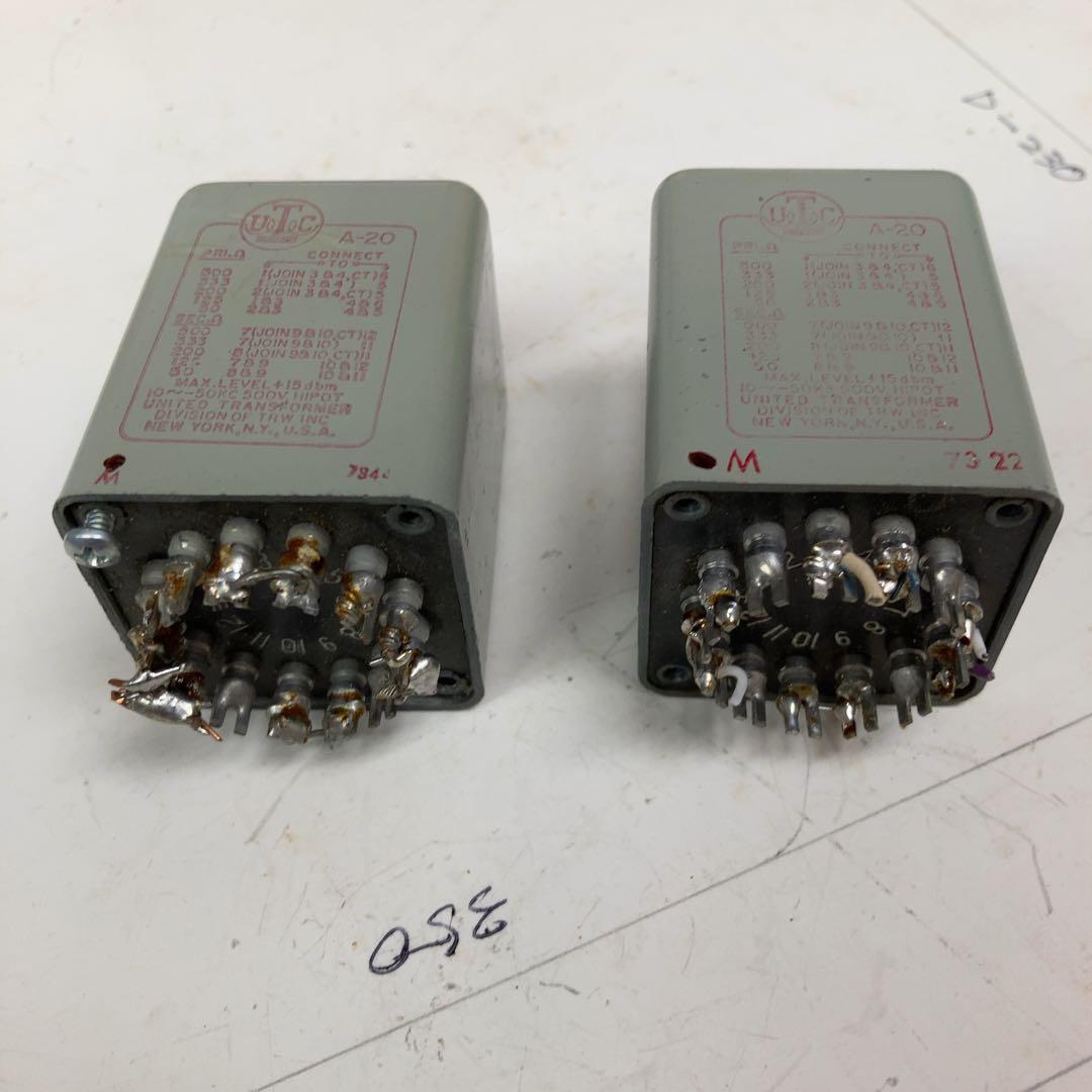 UTC A-20/A-11 ライン/インプットトランス 2個