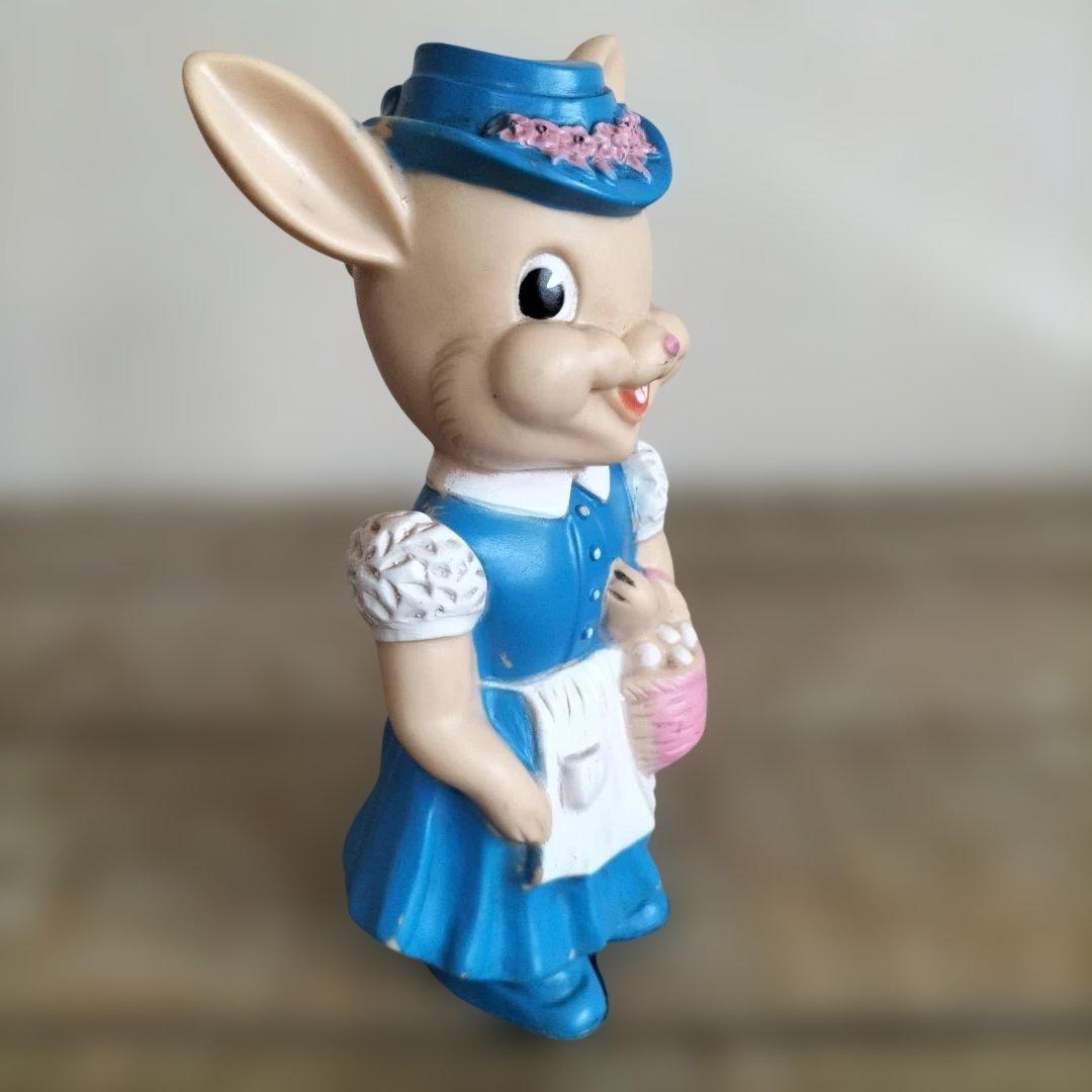 ヴィンテージラバードール　うさぎ　イースター　A STERN TOY　50s