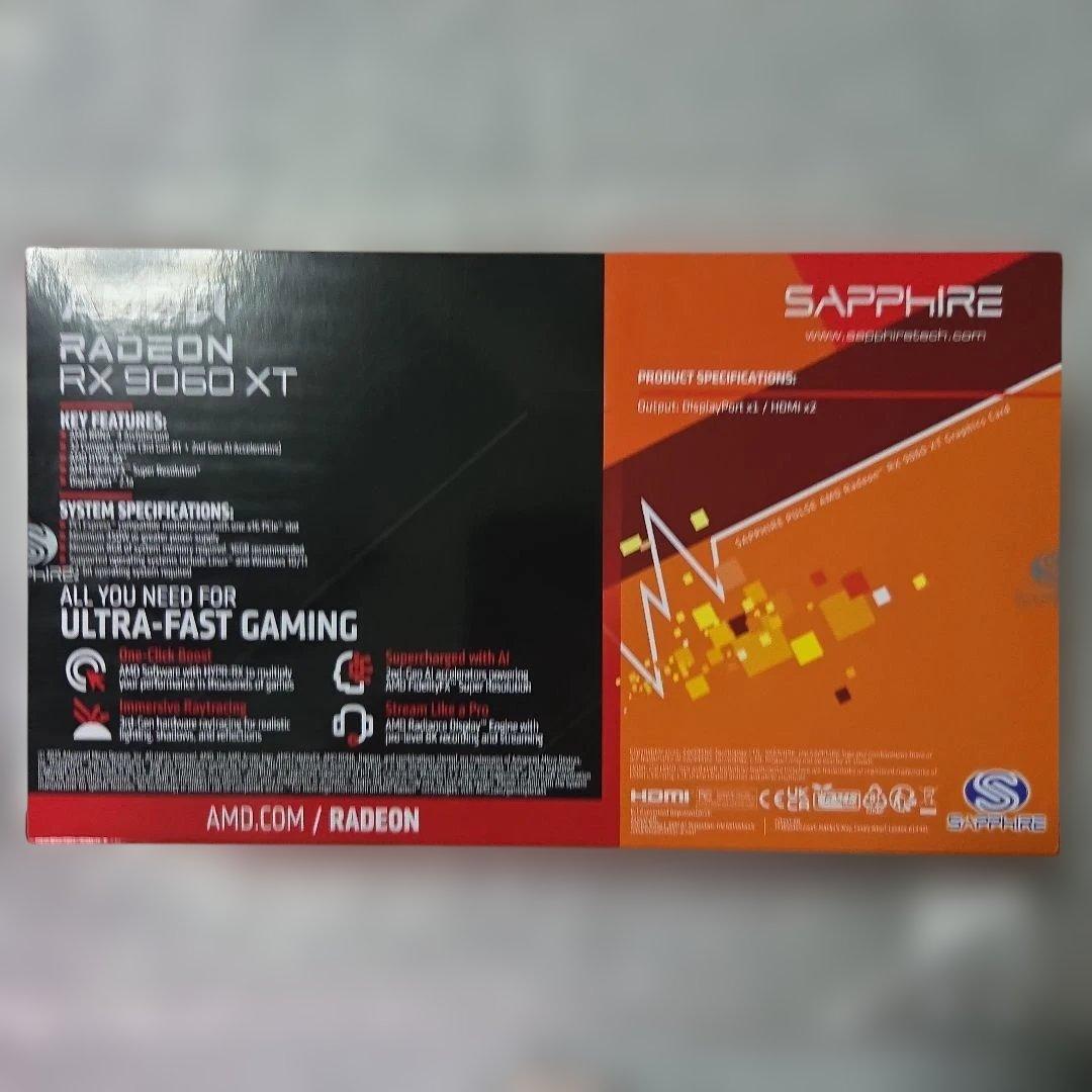 グラフィックボード・グラボ・ビデオカード Radeon RX9060XT GAMING OC 16GB SAPPHIRE
