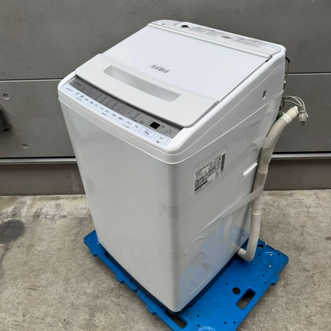 377⭐️2021年製美品★日立　洗濯機　7KG インバーター　一人暮らし