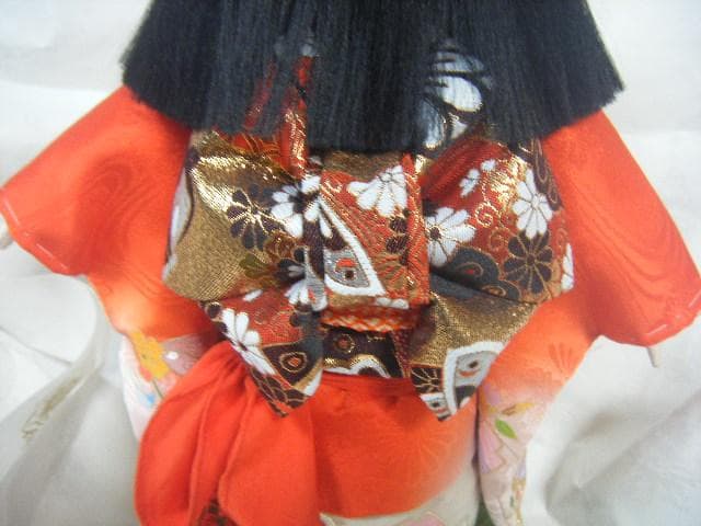 市松人形 元賀章介作 正絹京友禅 女の子 38cm・画像で判断下さい