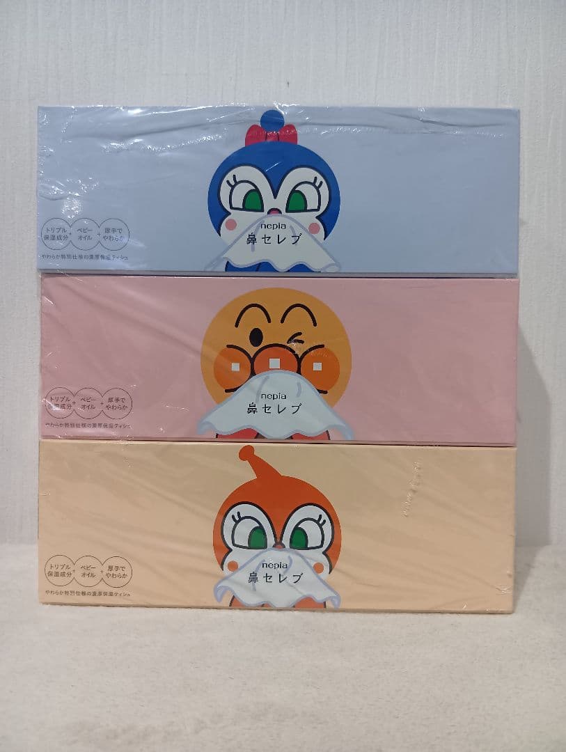 【24箱】ネピア アンパンマン 鼻セレブ 3P×8セット