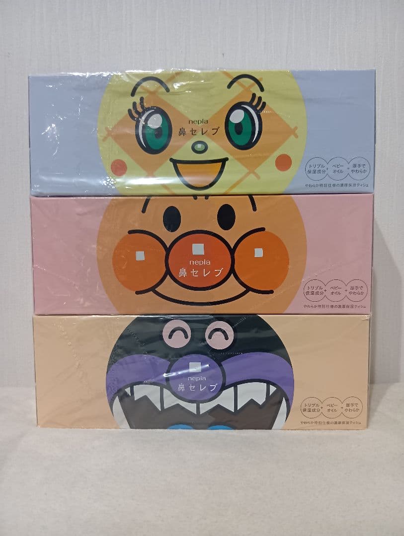 【24箱】ネピア アンパンマン 鼻セレブ 3P×8セット