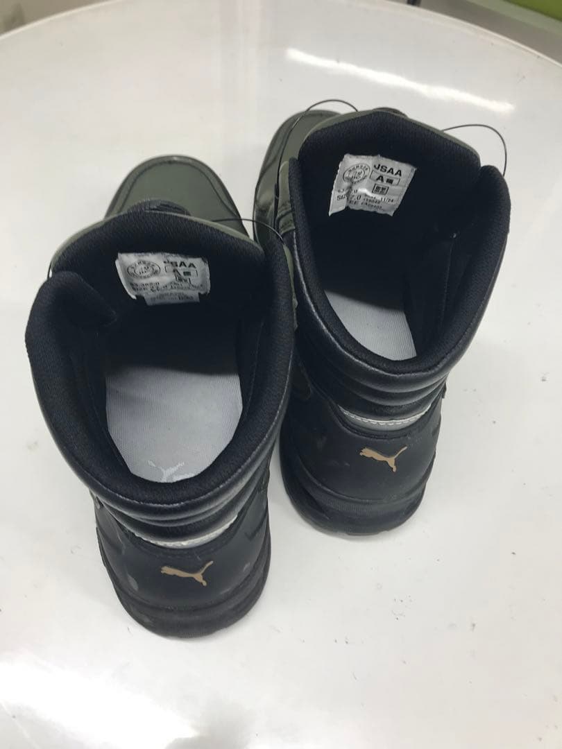 Puma オリーブグリーン ハイカット安全靴 27cm JSAA