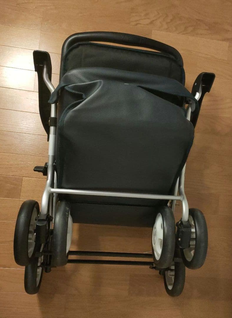 シルバーカー Walking Stecky 花柄 軽量 座れる 4輪 カート