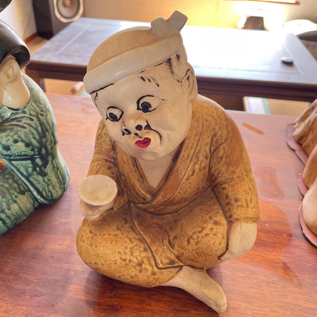 お福さん おかめひょっとこ 【大】 陶器製 お多福 子孫繁栄 安産祈願 御開帳