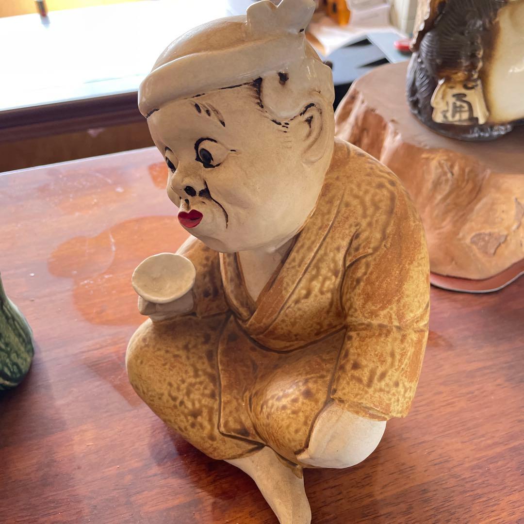 お福さん おかめひょっとこ 【大】 陶器製 お多福 子孫繁栄 安産祈願 御開帳
