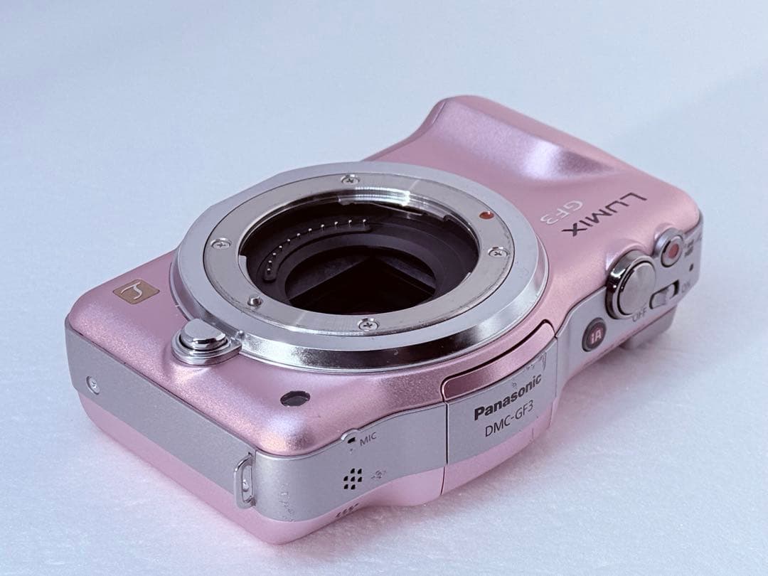 LUMIX DMC-GF3 ピンク 動作確認済 H-PS14042 定番レンズ付