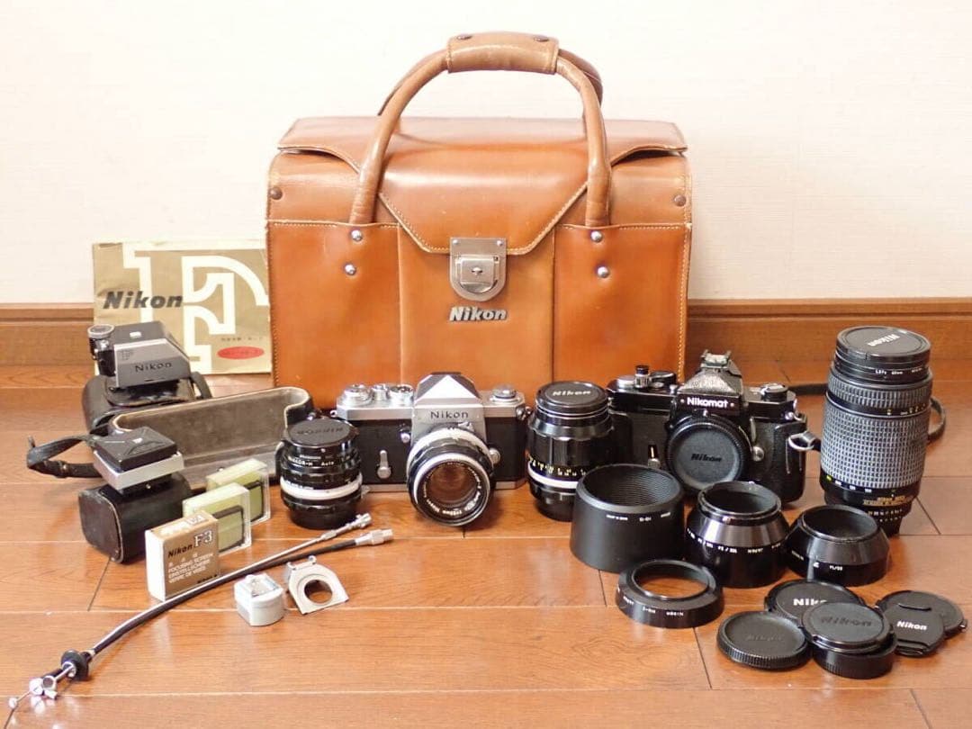 DOKlri- Nikon F　レンズ3本　ウエストレベルファインダー