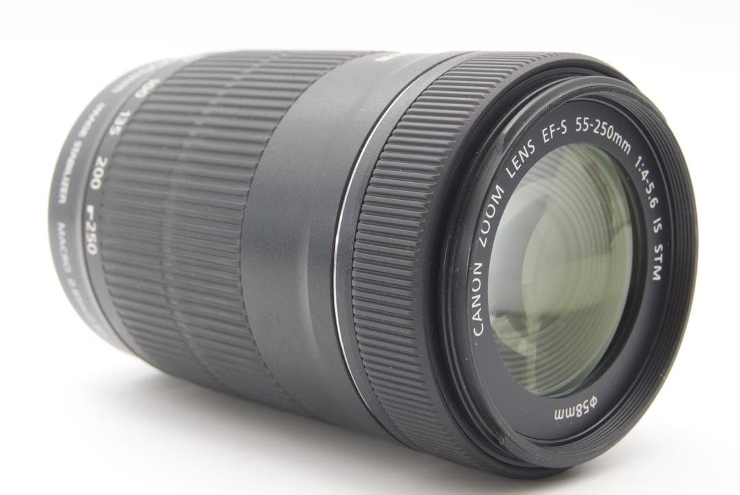 美品❣️Canon 55-250mm IS STM 手ぶれ補正　一眼レフカメラ