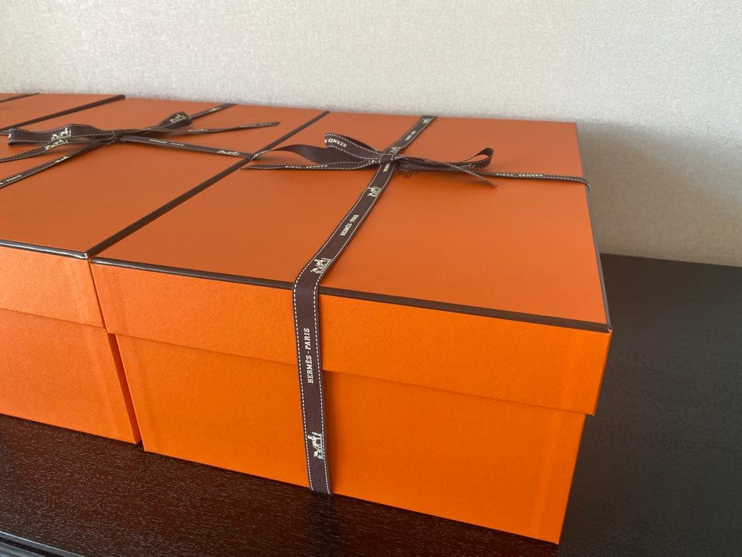 HERMES エルメス 空箱 & リボン 3セット ＋ ショッパー1枚