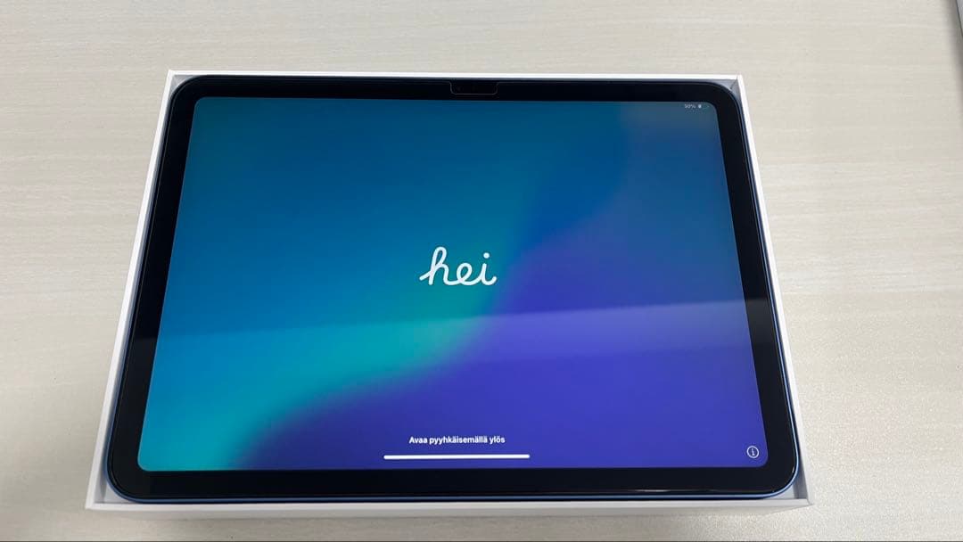 美品 iPad 第10世代 64GB Wi-Fi ブルー 箱付き 付属品あり