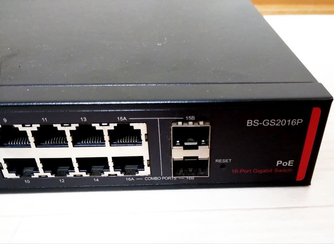 BUFFALO BS-GS2016P 16ポートスイッチングハブ