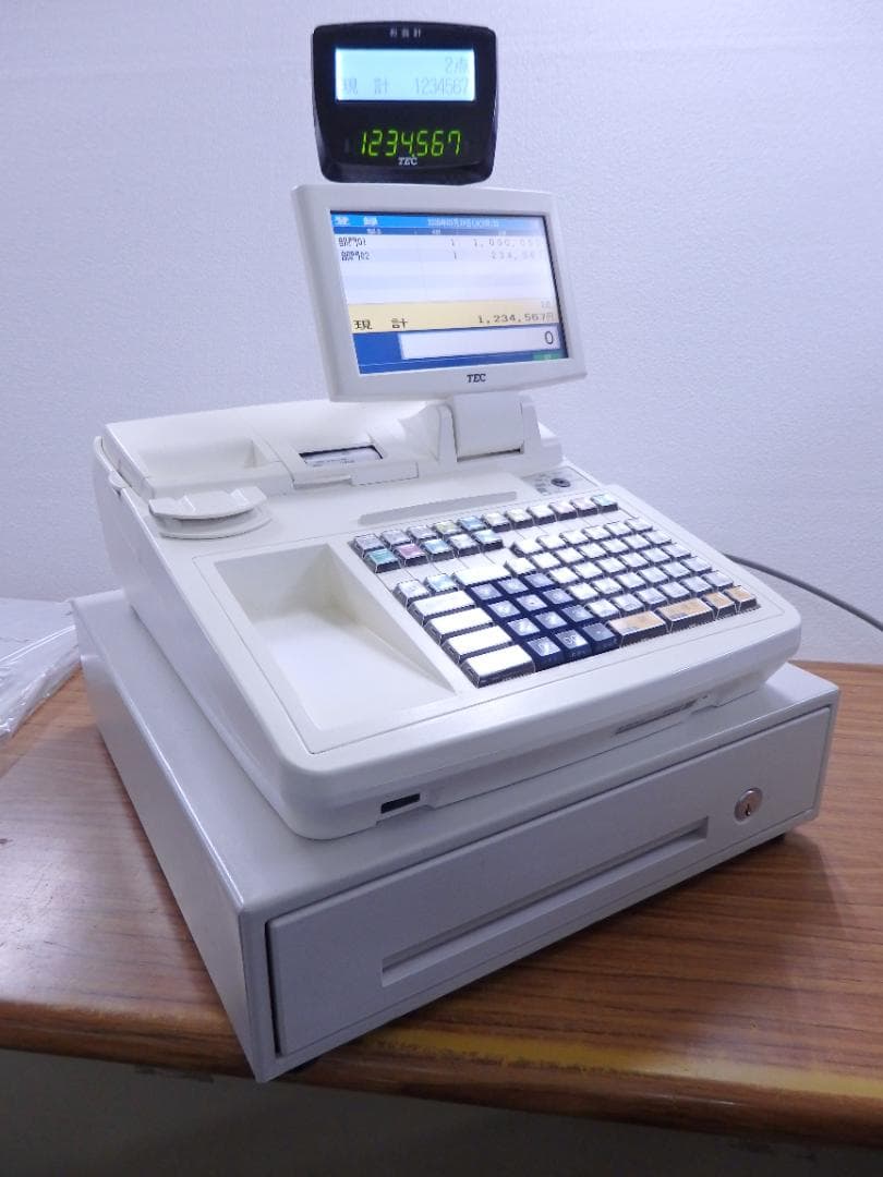 5230 設定無料 東芝TEC MA-2055-V2 レジスター 横型明細領収証