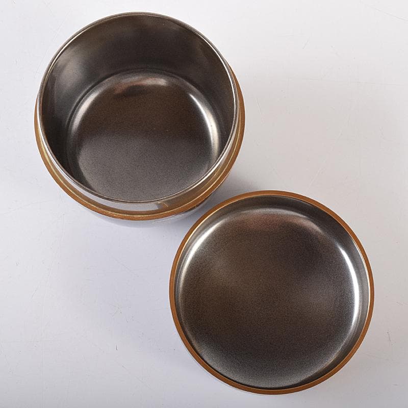 Gojyo　（一平）作　近江八景蒔絵　内銀溜　棗　共布共箱　F　R7952