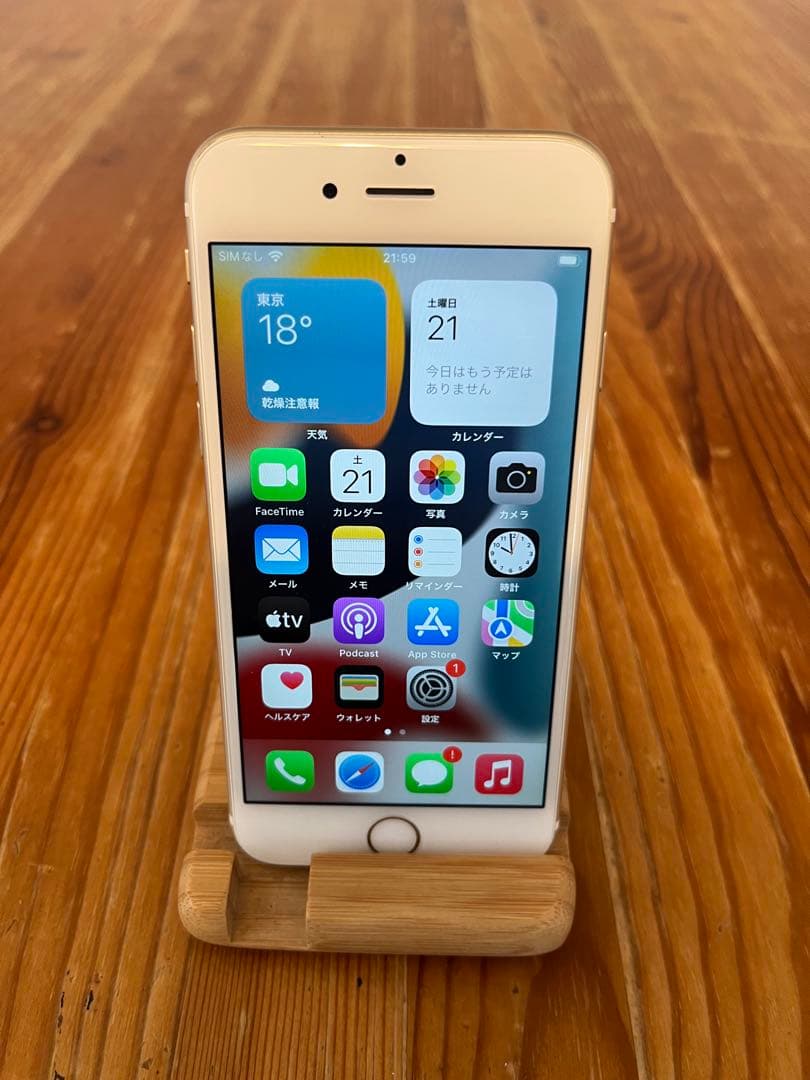 【美品】iPhone 6s 64GB SIMフリー バッテリー100% 初期化済