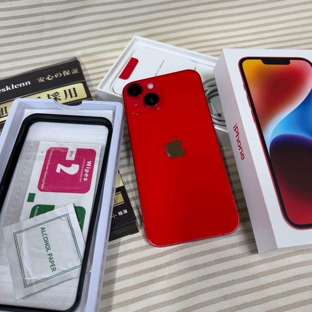 iPhone14 256Gb Red SIM Free MPWG3J/A 美品