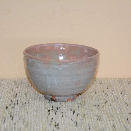 茶道具　鵬雲斎大宗匠箱書　遠州七窯朝日焼　美品　幡師荒土茶碗　十四代松林豊斎