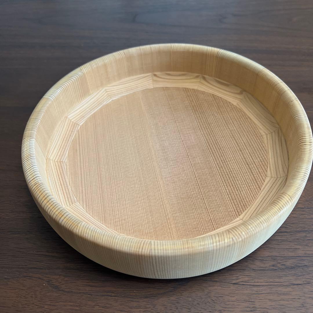 ご飯をさらにおいしく！　浅型おひつ　木製　日樽 工芸品 天然杉