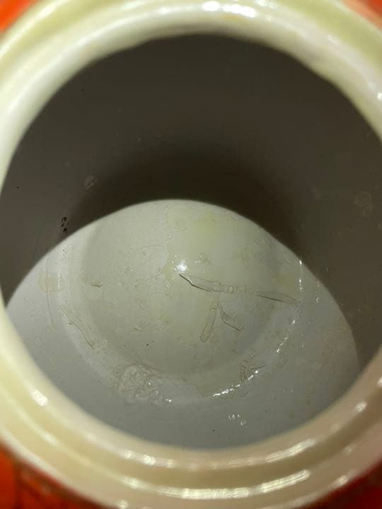 栄盛窯 瀧山作 薩摩焼 群鶴文花鳥図　花瓶 花器