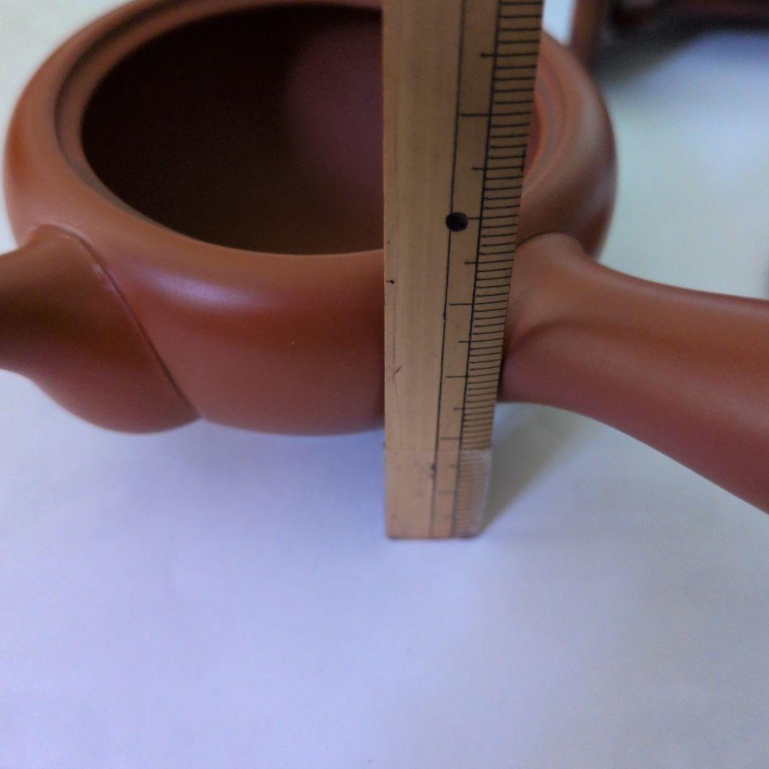 茶道具　煎茶用　小型急須　梅心名入　常滑焼