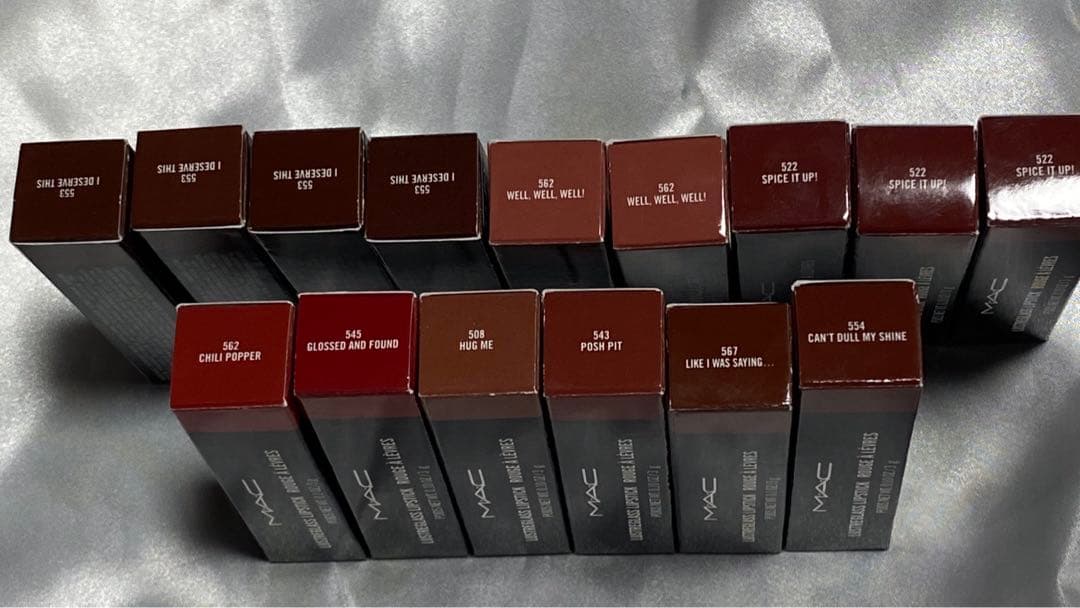MAC ラスターガラスリップスティック　バラ売り可　マック