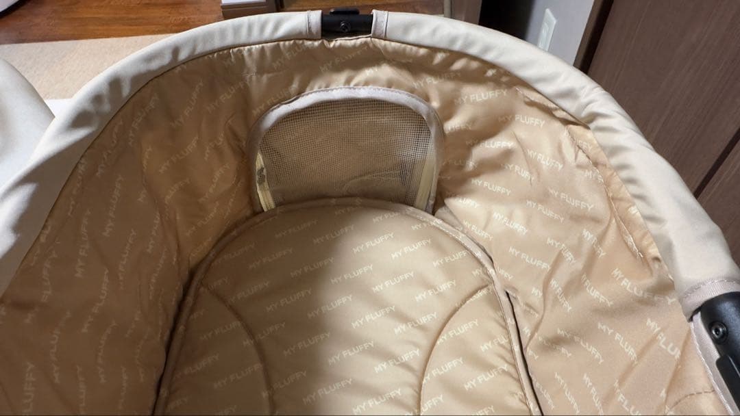 ベージュ ペットカート 軽量 7.95kg