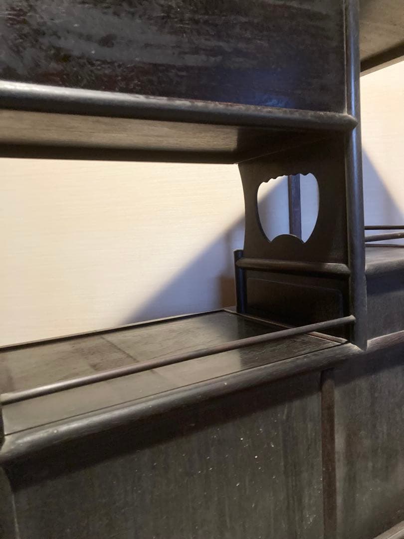 アンティーク家具・紫檀 飾り棚 茶箪笥 古民具 キャビネット