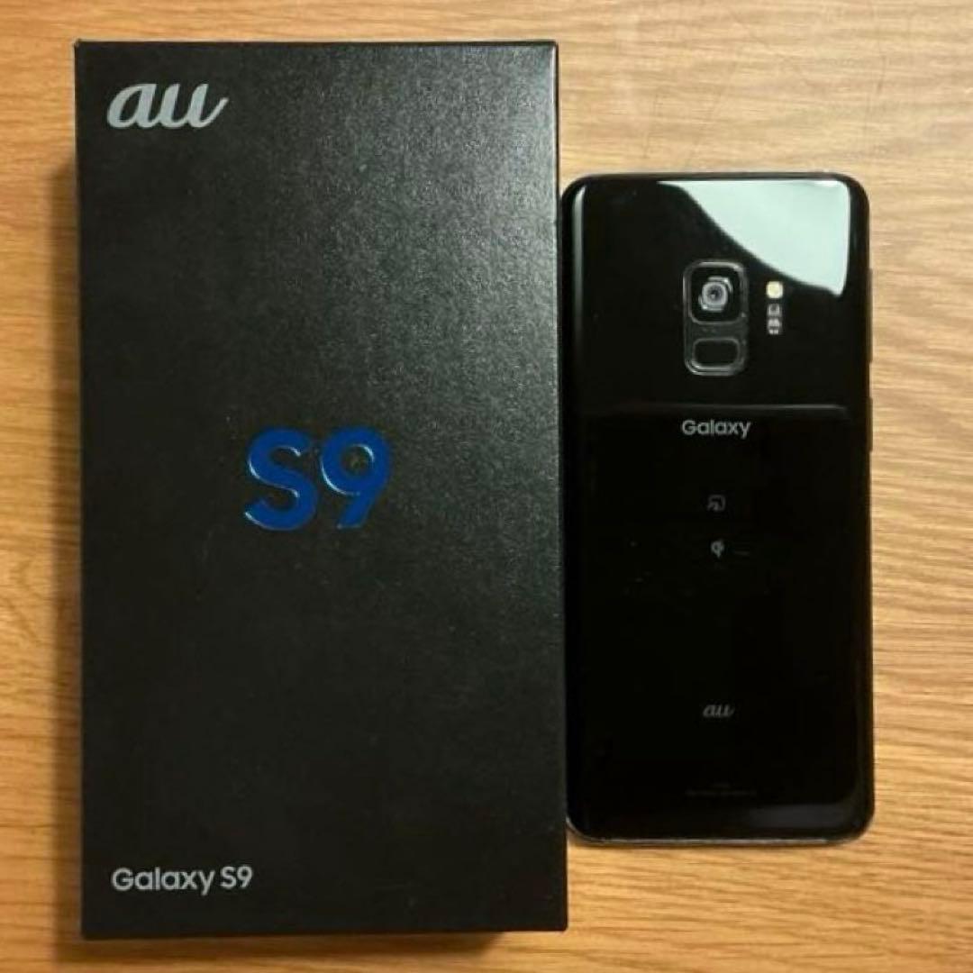 au Galaxy S9 本体 ブラック　simフリー