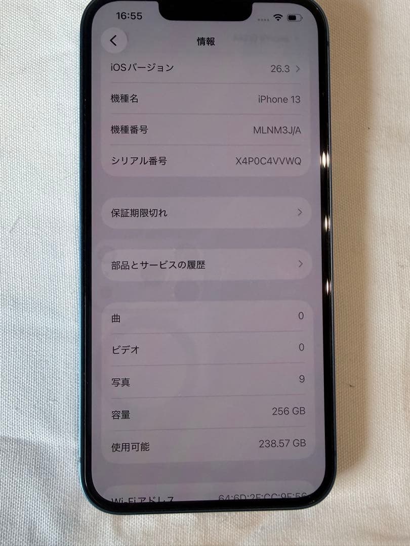 iPhone13 256GB ブルー
