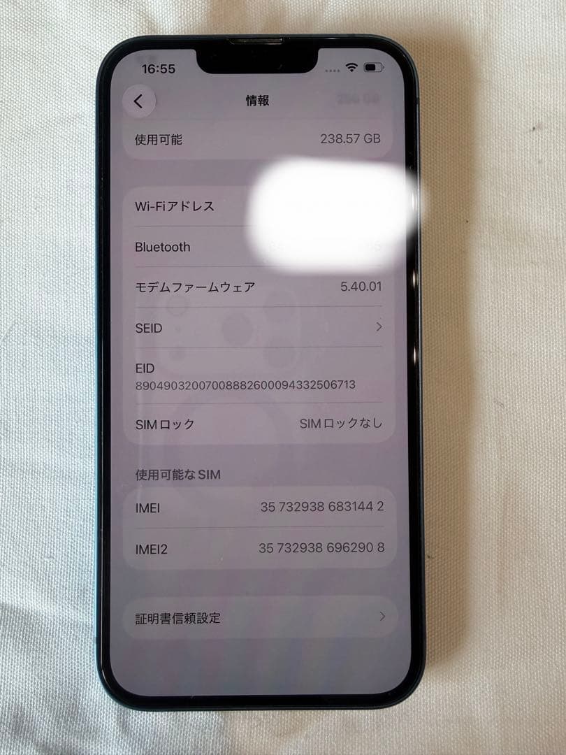 iPhone13 256GB ブルー