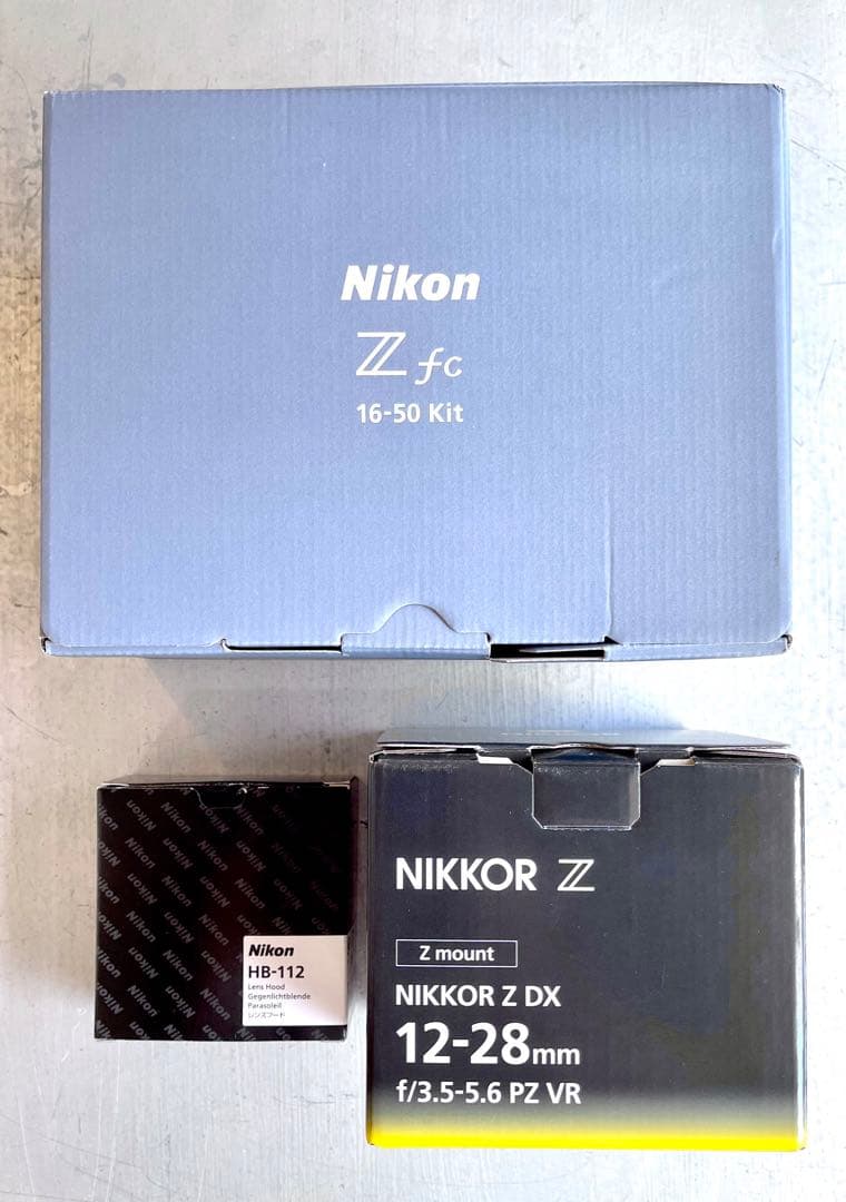 Z fc + MD12 + DX 24mm + DX 12-28mm セット