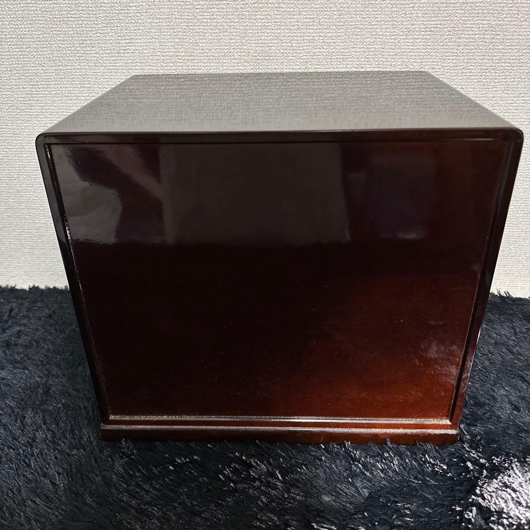 勲六等瑞宝章受章 露木清次作 漆 引出 箱根 寄木細工 30×35×25cm 檜