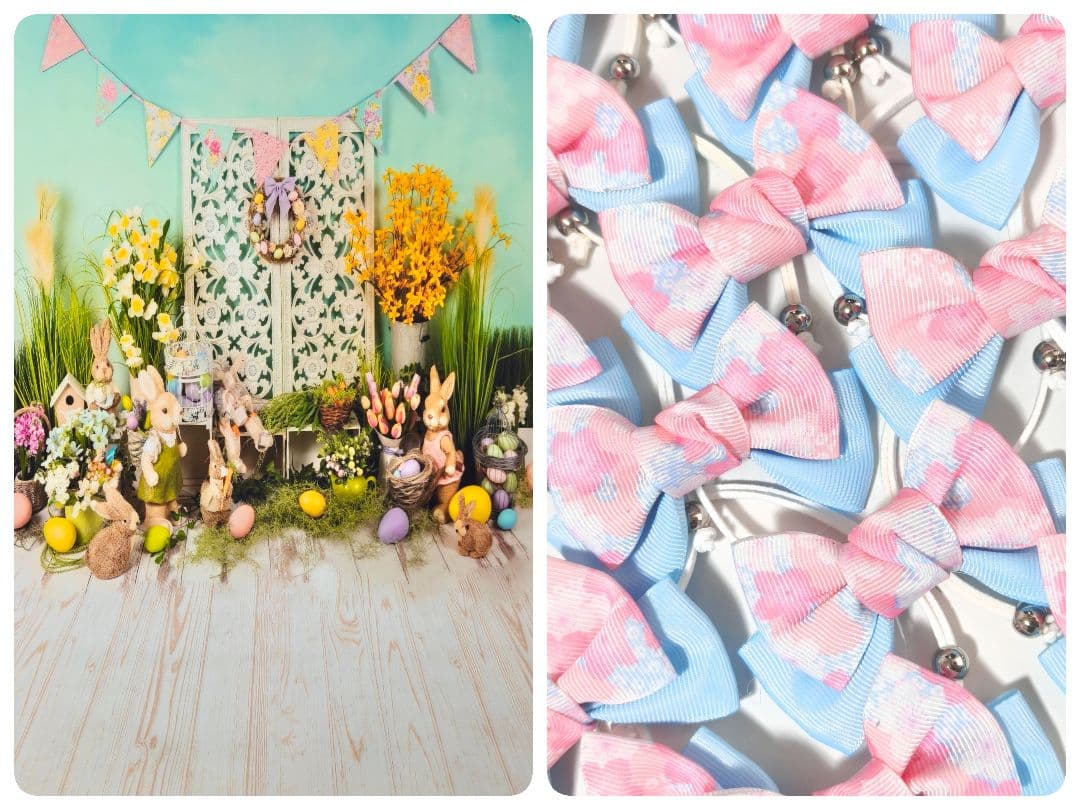 ペットトリミングチョーカー　リボン　桜　春　70個　3月　4月　イースター