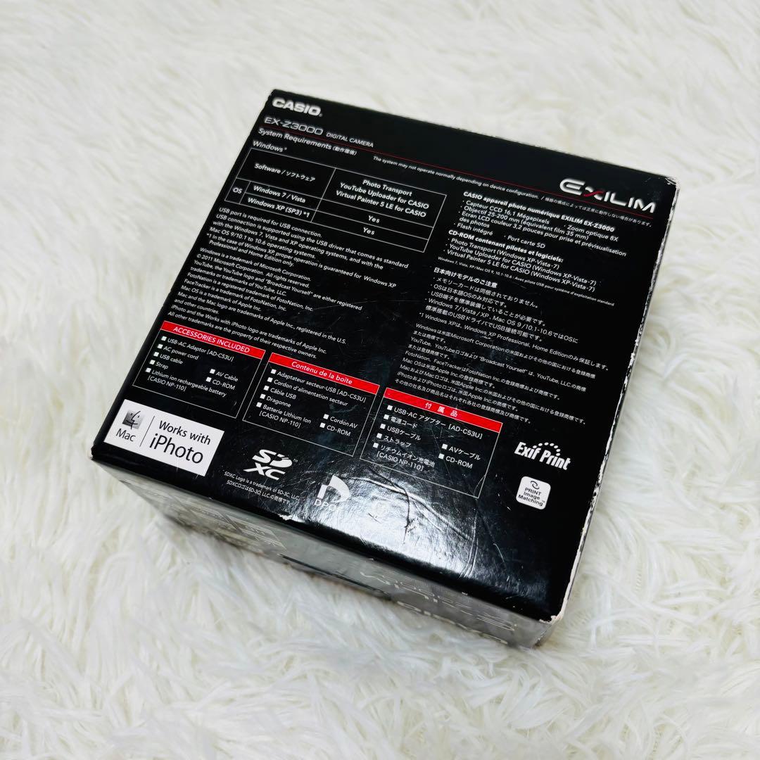 【動作良好】CASIO EXILIM EX-Z3000 コンパクトデジタルカメラ