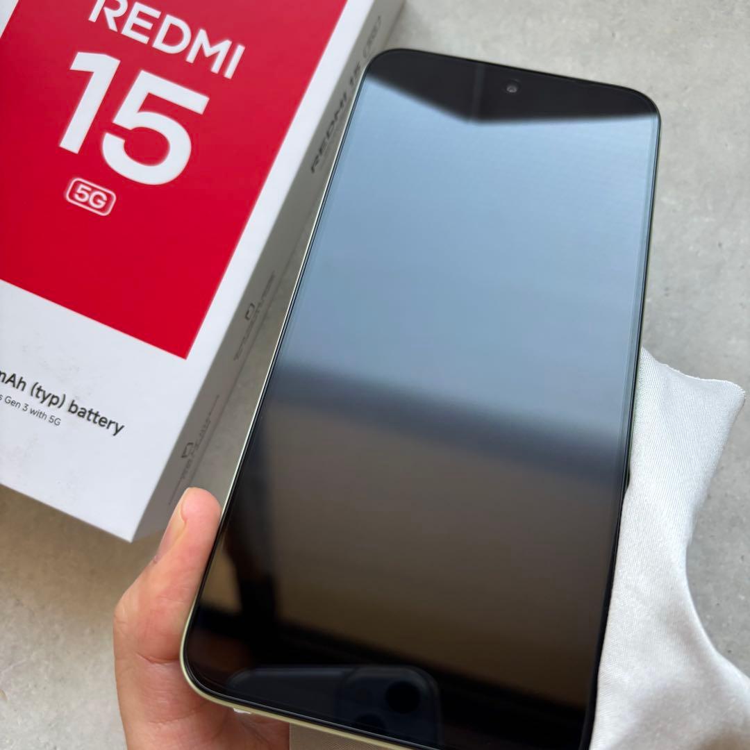 【softbank】REDMI 15 5G リップルグリーン 128GB