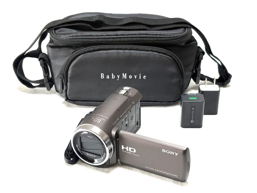 【美品 カメラバック付き】 SONY HANDYCAM HDR-CX680 茶